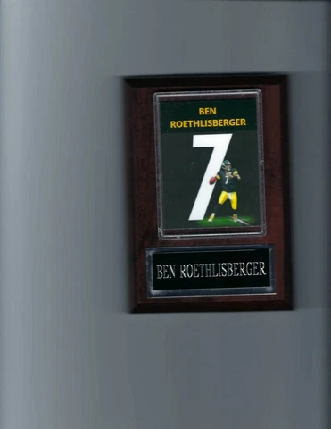 BEN ROETHLISBERGER #7 PLAQUE PITTSBURGH STEELERS FOOTBALL NFL Cover