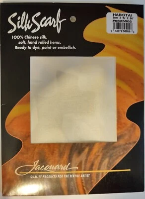 Bufanda de seda Jacquard Habotai para mujer talla 5 mm 15x60 100 % seda china lista para teñir Foto 1 de 3