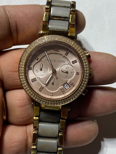 Orologio Analogico Da Donna Cinturino Marrone Michael Kors MK 5896 Funzione Data