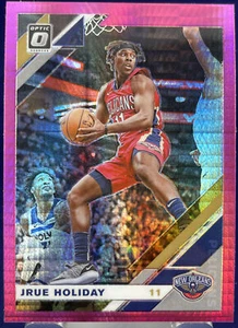 NBA Donruss Optic 2019-20 JRUE HOLIDAY PELICANS HYPER PINK PRIZM Parallel Card - Bild 1 von 2