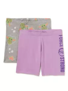 DISNEY MANDALORIAN GROGU 2 PACK SHORTS GIRLS SIZE 6/6X 7/8 14/16 NEW - Picture 1 of 1
