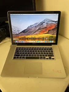 Apple MacBook Pro A1286 15.4 2010 I7-620M 2.66Ghz 4GB 240GB SSD Os 10.13 #754I - Picture 1 of 10