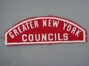 Greater New York RWS Red & White Shoulder Strip (sewn) - Picture 1 of 1