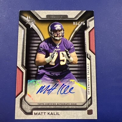 2012 Topps Strata Rookie Auto 6 /25 Matt Kalil #RA-MK Rookie Auto RC - Image 1 of 4