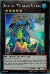 DRLG-EN040 NUMBER 73: ABYSS SPLASH SUPER RARE 1ST EDITION YuGiOh CARD - Picture 1 of 1
