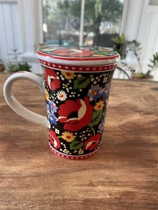 Vera Bradley Imperial toile Mug with lid - Picture 1 of 5