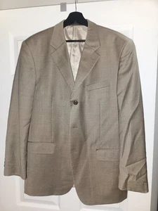 Jones New York Men’s Jacket 41R Wool Cashmere Blend Beige 3 Button Blazer - Picture 1 of 10