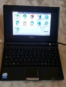 Asus Eee PC 4G Mini 7" Laptop Netbook mit Ladegerät und Tasche - funktionstüchtig - Bild 1 von 9