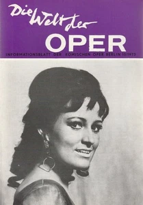 DIE WELT DER OPER Informationsblatt der Komischen Oper 10 / 1973 - Bild 1 von 1
