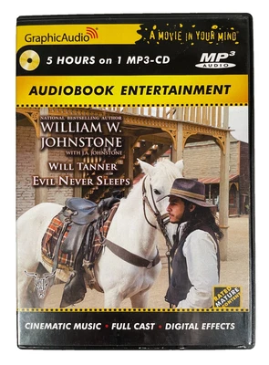 Graphic Audio Book WILL TANNER 4: Evil Never Sleeps MP3-CD Western - Imagem 1 de 4