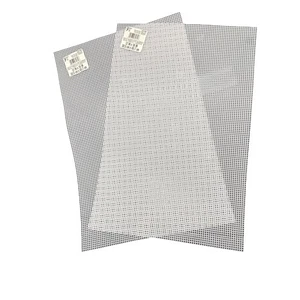 Darice 7 Mesh White Perforated Plastic 12” x 18” lot of 2 Sheets + free leftover - Picture 1 of 3