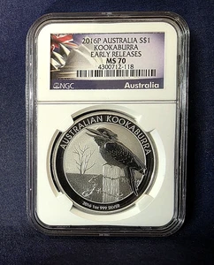 2016 AUSTRALIA KOOKABURRA NGC MS70 EARLY RELEASE - Picture 1 of 2