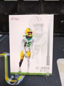 2025 Sage High Series Football Silver Tez Johnson #130 Oregon Ducks - Bild 1 von 2