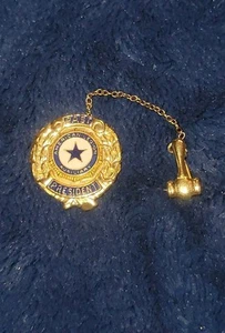 Vtg 10K GF American Legion Auxiliary Past President Pin With Gavel RARE FIND! - Picture 1 of 18