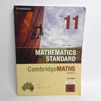 Cambridge Maths Stage 6 NSW Standard Year 11 GK Powers Textbook Book - image 1 of 4