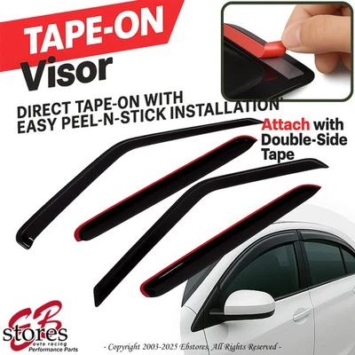 Paraseras de ventana con pantalla de ventilación 4 puertas para Toyota Camry 97-01 1997 1998 1999 2000 2001 4 piezas Foto 1 de 4