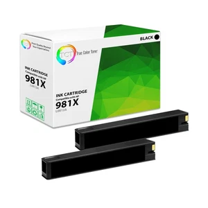 2Pk TCT 981X Black HY L0R12A For HP PageWide 586dn 556dn 556xh 586z Compatible - Picture 1 of 6