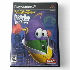 Veggie Tales: LarryBoy and the Bad Apple (PlayStation 2, PS2) Complete CIB - Foto 1 di 3