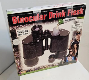 Binocular Flask Double Barreled - Parties, Sporting Events. Undercover - Picture 1 of 6