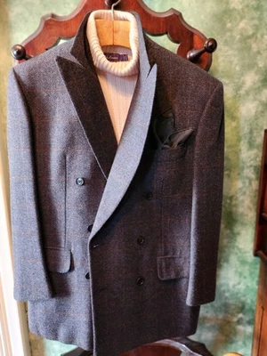 LUCIANO BARBERA SARTORIA Lana Cachemira HECHOS A MANO Puños de Cirujano 40 HECHOS en ITALIA Foto 1 de 4