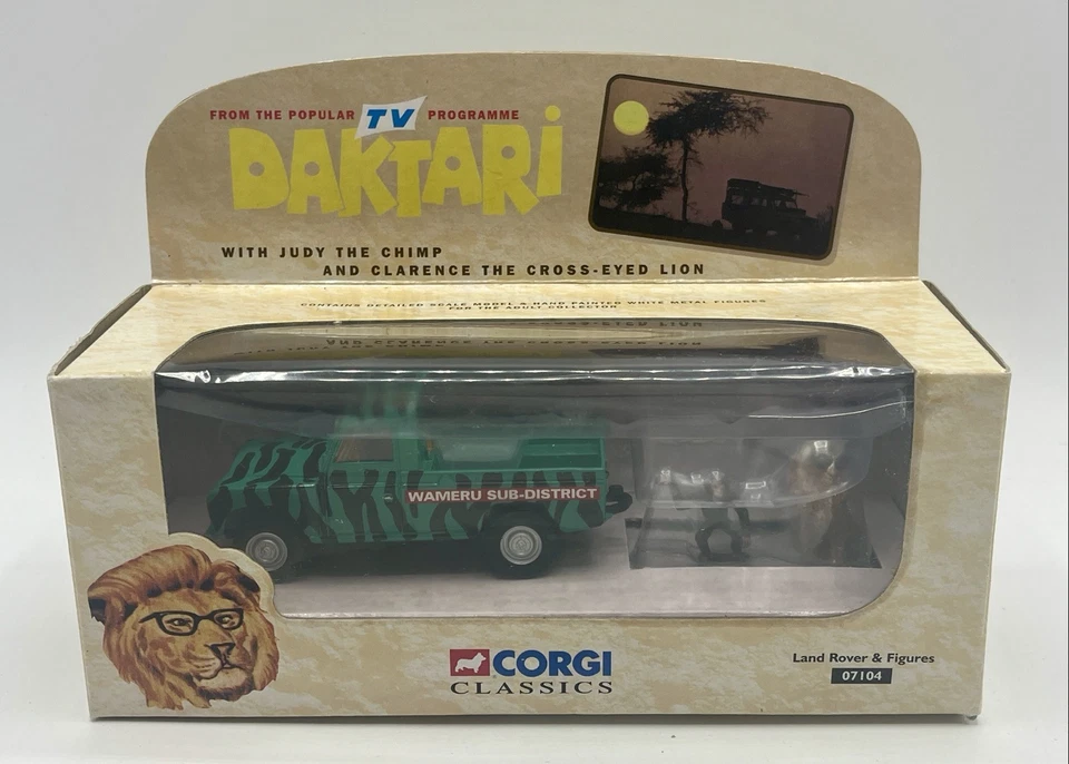 Land Rover & figurines animaux DAKTARI - CORGI Classics 07104 - 1998 - NEUF - Photo 1/4