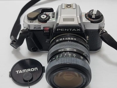 Pentax Program Plus 35mm SLR Camera w/ Tamron 28-70 mm Lens Works great Tested  - Image 1 of 4