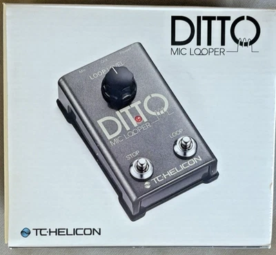 Pedal TC Helicon DITTO MIC LOOPER para voz e instrumentos acústicos Foto 1 de 4