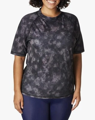 NWT Kanu Surf Rash Guard Womens 3X Black UPF 50 Stretch Swim Beach Boating Pool - Image 1 of 4