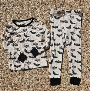 Caden Lane HALLOWEEN Fledermäuse Pyjama Größe 4T Schlafanzug Nachtwäsche - Bild 1 von 6