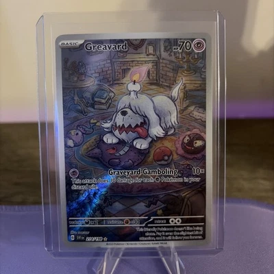 Pokémon TCG Greavard 214/198 Scarlet & Violet SV01 Illustration Rare Holo NM - Image 1 of 2