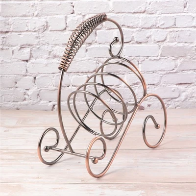  Portabottiglie portatile in ferro resistente con maniglia a molla 1PC per - Immagine 1 di 4