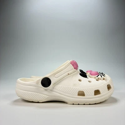 Crocs Classic I Am Cat Clog White Casual Comfortable Slip On Shoes Youth Size 10 - Image 1 of 4