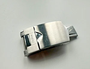Correa de reloj Tudor de 18 mm cierre de despliegue - acero inoxidable plateado 316L - Imagen 1 de 4
