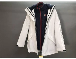 M white Tommy Hilfiger Women's 3-in-1All Weather Systems Hood  Jacket Basic Coat - Picture 1 of 5