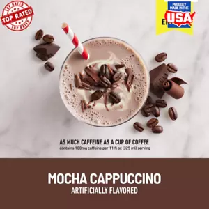 Mocha Cappuccino High Protein Energy Shake Meal Replacement & Gluten-Free New - Picture 1 of 5