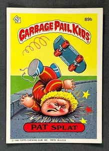 1986 Topps Garbage Pail Kids Series 3 PAT SPLAT 89b GPK Trading Card Sticker - Picture 1 of 2