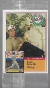 TODD ZEILE 1993 Milkbone Limited Edition Super Stars (SEALED) w/ Foley on Bottom - Picture 1 of 1