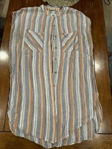 Preowned Anthropologie Holding Horses Sleeveless Linen Top Size L - Picture 1 of 9