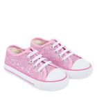 Girls Soulcal Casual Lace Up Retro Low Canvas Shoes Footwear Sizes C3-c9