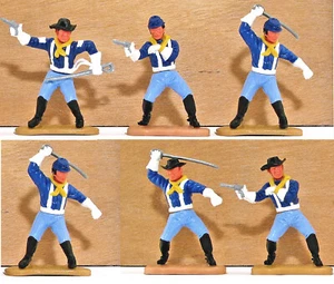 Six (6) Timpo Last Series 7th Cavalrymen - leg poses may vary - Picture 1 of 1