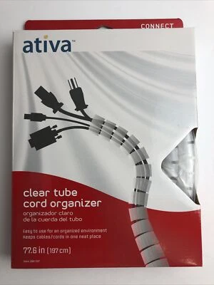 Ativa Clear Tube Cord Organizer      - Image 1 of 2