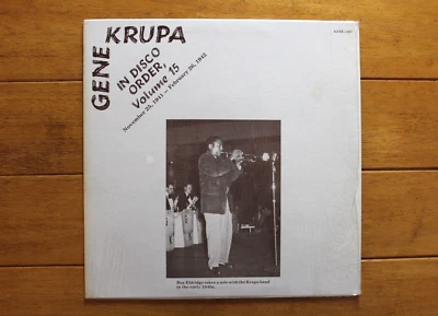 GENE KRUPA IN DISCO ORDER VOLUME 15 LP 12" VINYL VG (AJAX-167) SOUL / JAZZ DRUMS - Image 1 of 4