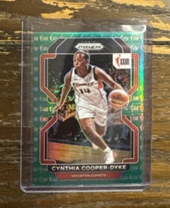 2022 WNBA PRIZM FANATICS GREEN CRACKED ICE Anniversary Cynthia Cooper Dyke - Picture 1 of 2