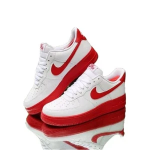 Nike Air Force 1 Retro Low White University Red Intersuola CK7663-102 Uomo US 7,5 - Foto 1 di 17