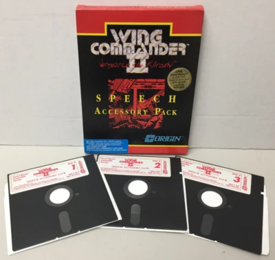 WING COMMANDER II 2 Vengeance of the Kilrathi SPEECH ACCESSORY PACK 5.25" Disks - Image 1 of 4