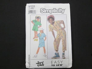 Simplicity Pattern # 9126 SURF CLUB PATTERNS - Girls/Childs - SZ MD -UNCUT  - Picture 1 of 2