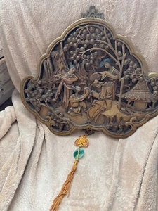 Chinese Carved Wood Wall Panel Republic Era - Picture 1 of 10