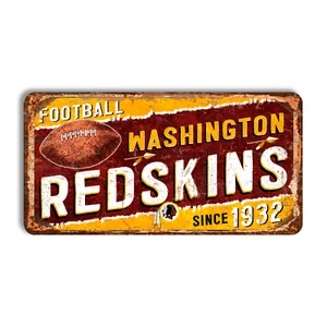 Metal sign Washington Redskins vintage Washington Redskins home sign COMMANDERS - Picture 1 of 11