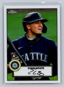 Topps Serie 1 2021 - Cromo - Evan White - RC - 1952 Redux - #TC52-17 - Mariner - Imagen 1 de 2