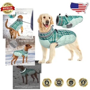 Reflective Dog Winter Coat with Built-in Harness - Perfect for Large Breeds - Picture 1 of 8